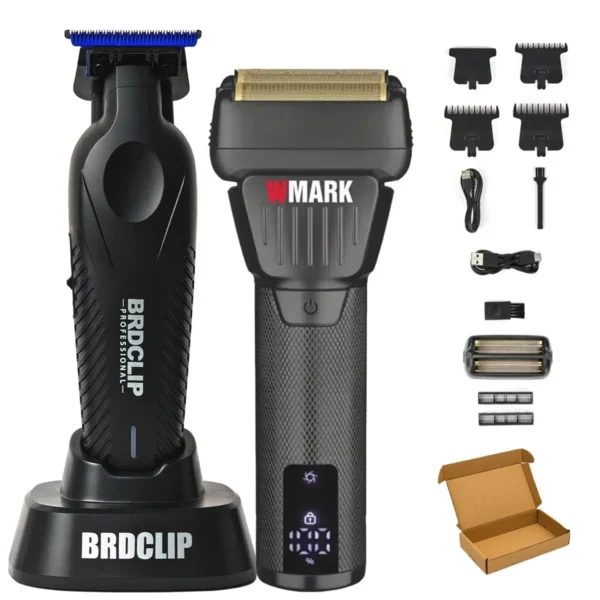 Professional Electric Hair Trimmer BRD 9615 DLC and Blue Ceramic Blade Barber Shop Hair Clipper NG 7982 Electric Shaver 9000RPM - Image 9