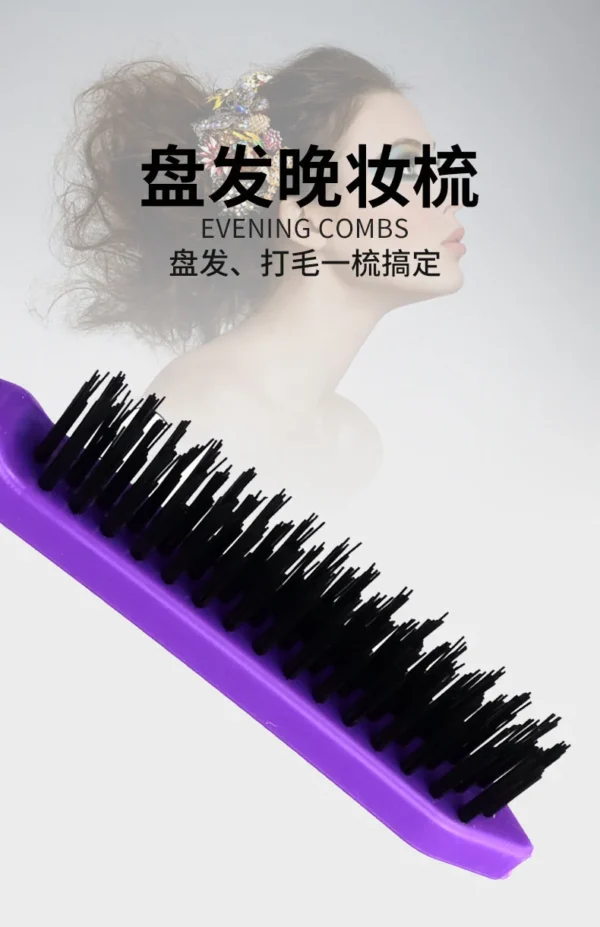 Explosive Three Rows of Bristle Comb Coiffure Curly Hair Fluffy Comb Evening Styling Comb Studio Pointed Tail  Для Волос - Image 16