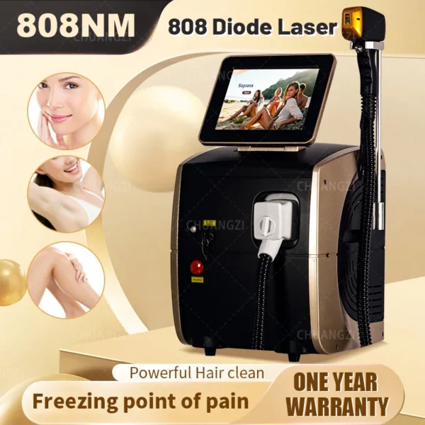 3000W Face 808nm Diode Laser Hair Removal Machine Alexandrit Permanent Painless Physical Underarm Body Care Depilation Equipment - Image 3