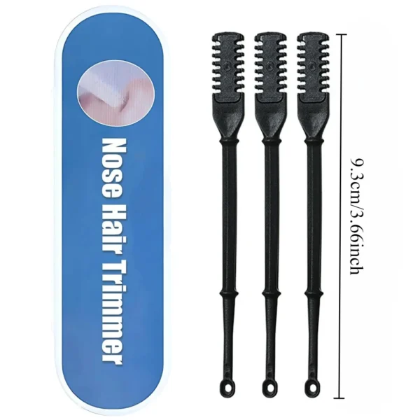 3pcs Double Nose Hair Scissors Nose Hair Trimmer Manual Nose Hair Removal Tool Double-sided Blade Hair Removal Accessories - Image 4