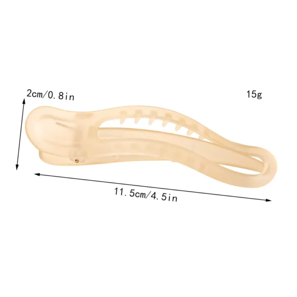 New Acrylic Matte Duckbill Hair Claws Barrettes Bow Solid Color Hair Clips Hair Accessories For Women Hairpin Ponytail Headwear - Image 16