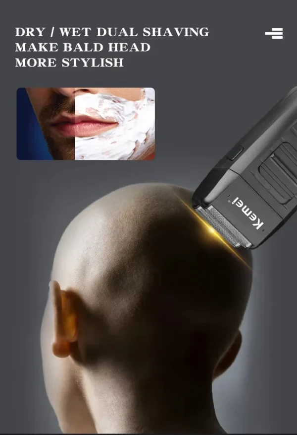 Kemei Hair Clipper Kit for Men, Electric Shaver, Hair Trimmer, Professional Cutting Machine, KM-2290, KM-2293, KM-1102 - Image 34