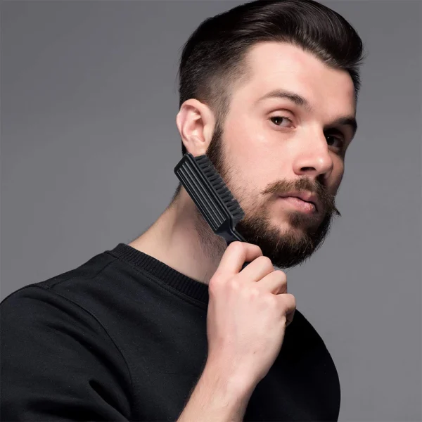 Barber Neck Duster Brush Sets Plastic Handle Hairdressing Soft Hair Cleaning Brush Head Shape Carving Cleaning Brush - Image 9