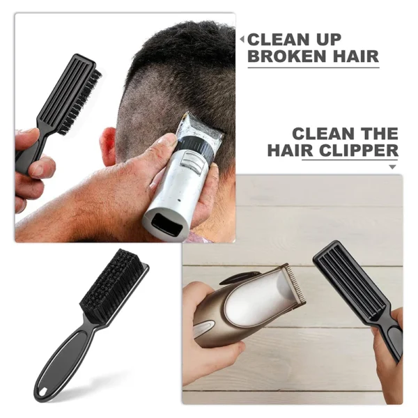 Barber Neck Duster Brush Sets Plastic Handle Hairdressing Soft Hair Cleaning Brush Head Shape Carving Cleaning Brush - Image 5