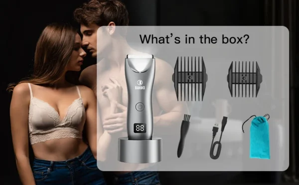 Professional Groin Body Hair Trimmer Ball Shaver for Men Body Grooming Clipper Rechargeable Ceramic Trimmer Bikini Epilator - Image 12