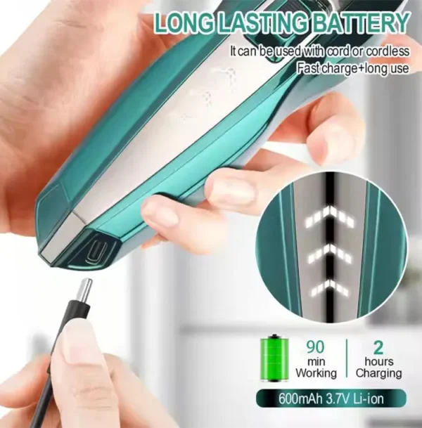 GREENLYCA Professional Cordless Hair Clipper Fast Charging Rechargeable Barber Trimmer For Men Styling Grooming Tool - Image 9