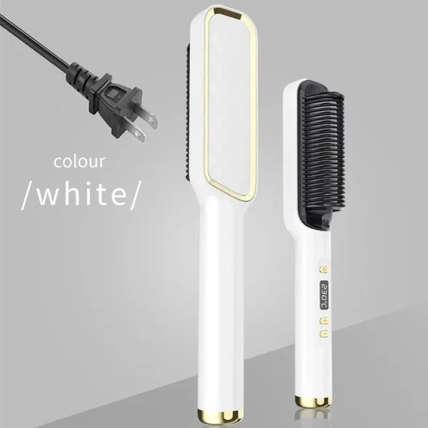 Hair Straightener Brush Heating Hot Comb Straightener Electric Hair Straightening Curly Multifunctional Iron Brush Comb Curler - Image 10