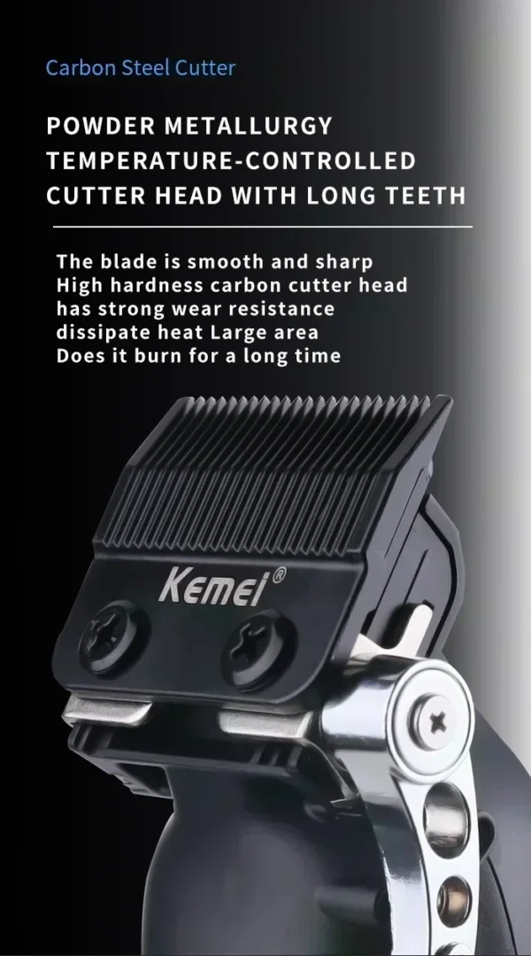 Kemei Hair Clipper Kit KM-2296 KM-2299 KM-1102 Men's Electric Hair Trimmer Machine Professional Hair Cutting Machine Clipper - Image 21