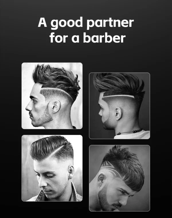 VGR 646 Hair Trimmer Professional USB Hair Clipper Rechargeable Hair Cutting Machine Barber Hair Trimmer Set LED Trimmer for Men - Image 10