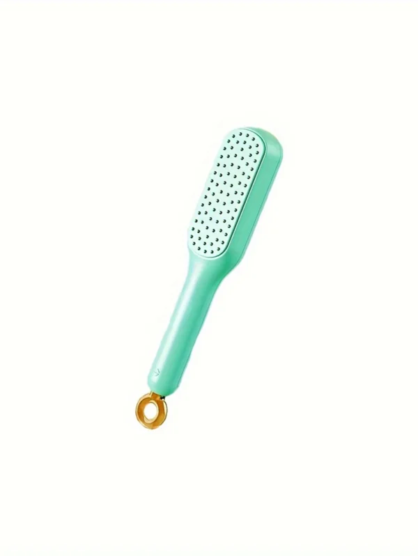 1pc Self-cleaning Hair Comb Anti Static Retractable One-pull Massage Brush Rotating Lifting Hairbrush Safety Airbag Combs Barber - Image 9