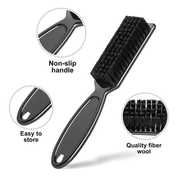 Barber Neck Duster Brush Sets Plastic Handle Hairdressing Soft Hair Cleaning Brush Head Shape Carving Cleaning Brush - Image 3