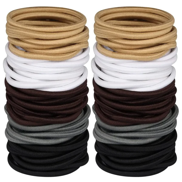 10/30/50pcs 4MM Black Ponytail Holder Elastic Hair Bands Scrunchies For Women Men Girl Lady Hairband Leagues Headband Accessory - Image 7