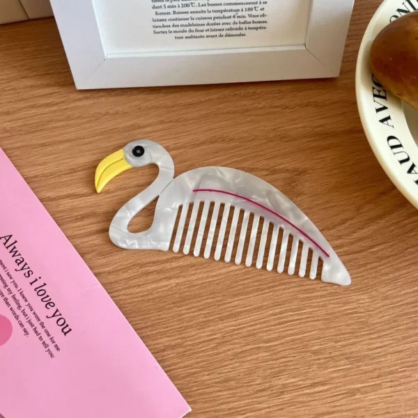 Pointed Tail Comb Tulip Acetate Comb Animal Puppy Makeup Comb Hair Accessories Wide Toothed Hairdressing Combs Household - Image 38