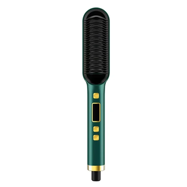 2-In-1 Electric Professional Negative Ion Straight Hair Brush Curling Comb With Lcd Display Curling Tool Straight Hair Brush - Image 8