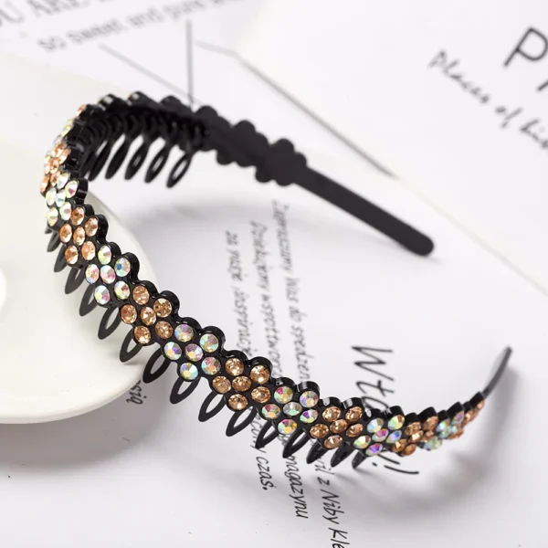 Fashion Pearl Non-Slip Rhinestone Hairbands Elastic Flower Women Hair Hoop Bands Headband Bezel Girls Hair Accessories Headdress - Image 12