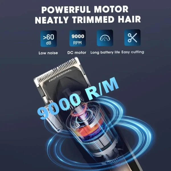 VGR Hair Clipper Professional Hair Cut Machine Face Shaver Barber Clippers Beard Trimmer Metal Trimmer for Men V-003 V-906 V-308 - Image 2