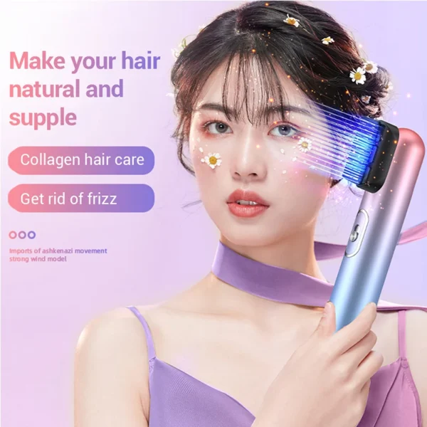 Portable 2-in-1 Hair Dryers Curling Comb Hairbrush Styling Tools Hair Dryers And Volumizer Blower Straightener Hand Hair Dryer - Image 10