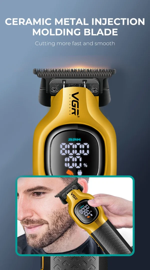 VGR Beard Trimmer Kit 886T Man Hair Clippers Set Vgr 340 Haircut Machine Rechargeables Full Set 37 - Image 13