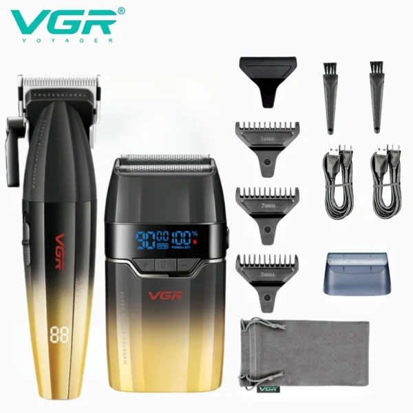 VGR Hair Clipper Professional Hair Cut Machine Face Shaver Barber Clippers Beard Trimmer Metal Trimmer for Men V-003 V-906 V-308 - Image 13