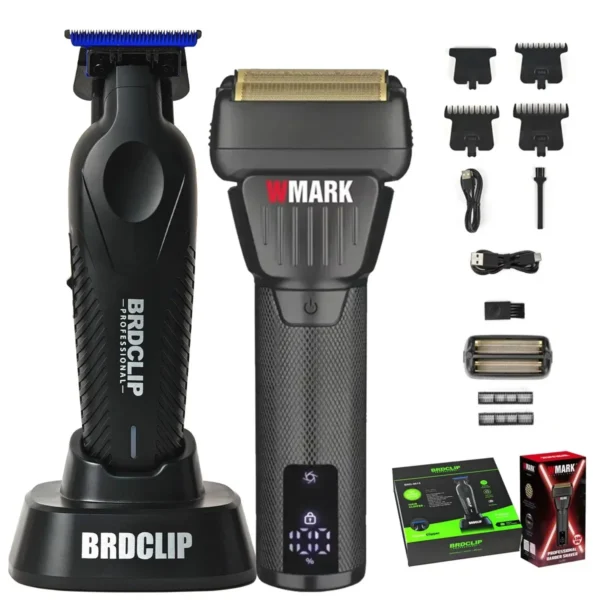 Professional Electric Hair Trimmer BRD 9615 DLC and Blue Ceramic Blade Barber Shop Hair Clipper NG 7982 Electric Shaver 9000RPM - Image 10