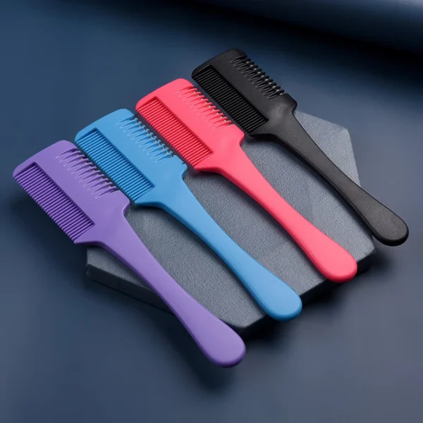 1pc Hair Cutting Comb Hair Brushes with Razor Blades Hair Trimmer Cutting Thinning Tools Barbershop Hair Salon Styling Tool Comb - Image 20