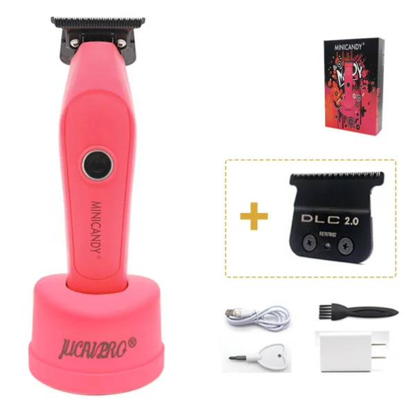 JUCAI MINICANDY JC-08 Professional Men's Hair Clipper DLC Blade Brushless Motor with Base Charger Hair Trimmer Finishing Machine - Image 11