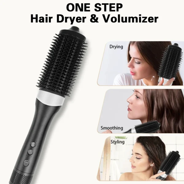 TINSOL New 3-in-1 hot air comb hair straightener curling iron constant temperature hair care lasting styling air anion comb - Image 2
