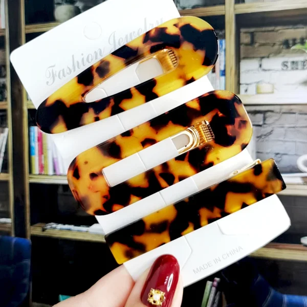 2/3pcs Hair Clip Set Acetate Hairpin Women Hair Accessories Jewelry Korean Femme Barrettes Hairgrip For Woman Girls Headwear - Image 4
