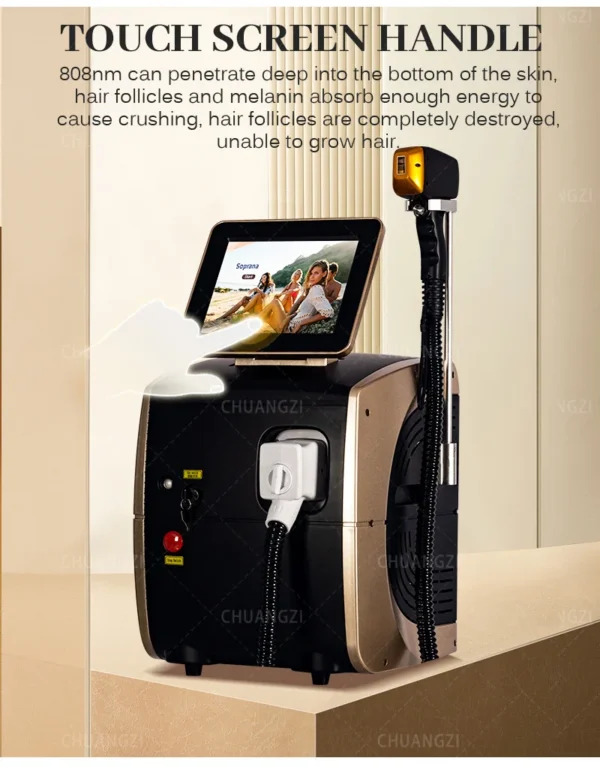 3000W Face 808nm Diode Laser Hair Removal Machine Alexandrit Permanent Painless Physical Underarm Body Care Depilation Equipment - Image 16