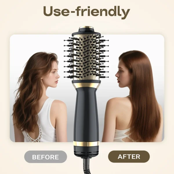 hair dryer brush in one, 4in1 hair dryer brush hair dryer with oval bucket, mini hot air brush for all hair types, suitable gift - Image 6