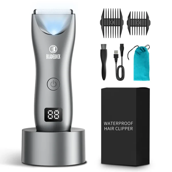 Intimate Pubic Hair Removal for Men Electric Groin Trimmer Male Shaver for Sensitive Areas Waterproof Safety Razor Body Hair - Image 7