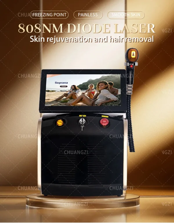 3000W High Power Ice Cooling 755 808 1064 Device Diode Laser Epilator Wavelength Painless 808nm Hair Removal Machine - Image 7
