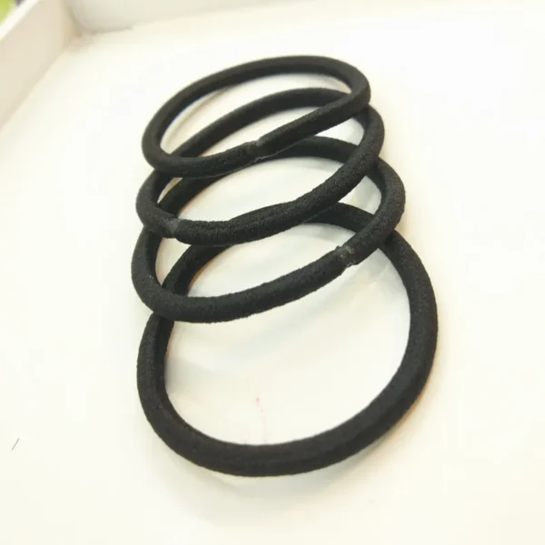 10/30/50pcs 4MM Black Ponytail Holder Elastic Hair Bands Scrunchies For Women Men Girl Lady Hairband Leagues Headband Accessory - Image 19