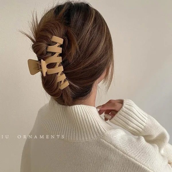 Women Hair Claw Clips Korea Coffee Beige Acrylic Large Hair Claw Hairpin Geometric Barrettes Crab Girl Headwear Hair Accessories - Image 58